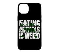 Carcasa para iPhone 14 Plus Comer Animales Veganos a Base de Plantas es un Humor extraño