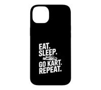 Carcasa para iPhone 14 Plus Comer Dormir Go Kart Repeat