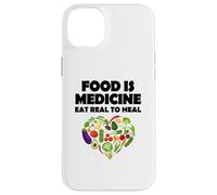 Carcasa para iPhone 14 Plus Comida Medicina Come Real para Sanar Vegano