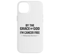 Carcasa para iPhone 14 Plus Conciencia sobre el Melanoma Soy una fe Cristiana Libre de cáncer de Melanoma