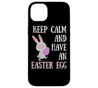 Carcasa para iPhone 14 Plus Conejito de Pascua Keep Calm and Have a Easter Egg