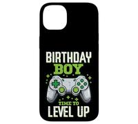 Carcasa para iPhone 14 Plus Controlador de cumpleaños Gamer Level Up Party para niños y jóvenes