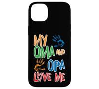 Carcasa para iPhone 14 Plus Convertirse en Abuelo y Abuela - Mis Abuelos me Quieren