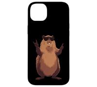 Carcasa para iPhone 14 Plus Cool Beaver Rock On Funny Animal Gafas De Sol Diseño