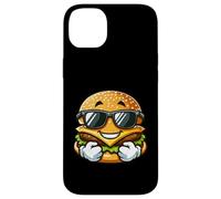 Carcasa para iPhone 14 Plus Cool Burger Happy Fast Food Gafas De Sol Verano Grunge