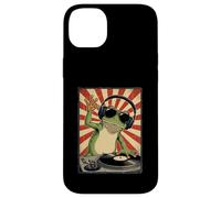 Carcasa para iPhone 14 Plus Cool Retro Frog DJ Funny Frogs Music Hombres Mujeres niños