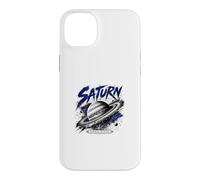 Carcasa para iPhone 14 Plus Coordenadas espaciales mundiales anilladas Saturn Planet