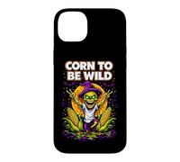 Carcasa para iPhone 14 Plus Corn To Be Wild Halloween Scarecrow Illustration Graphic