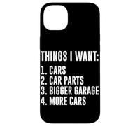 Carcasa para iPhone 14 Plus Cosas Que Quiero Coches Garaje Piezas de Coche Drift Car Racer Car Guy