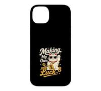 Carcasa para iPhone 14 Plus Creando Mi Propia Suerte - Gato de la Fortuna
