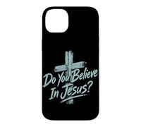 Carcasa para iPhone 14 Plus ¿Crees En Jesús Cruz Cristiana Fe Religioso