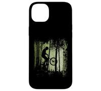 Carcasa para iPhone 14 Plus Crepúsculo Bosque Trail Ciclista BMX Dirtbike Offroad