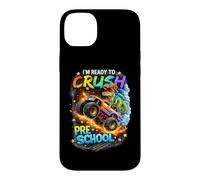 Carcasa para iPhone 14 Plus Crush Preescolar Dinosaurio Monster Truck Regreso a la Escuela Divertido