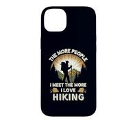 Carcasa para iPhone 14 Plus Cuantas más Personas conozco, más me Encanta el Senderismo Retro Camping