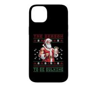 Carcasa para iPhone 14 Plus Culturista Papá Noel Abultando Suéter Feo Fitness