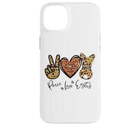 Carcasa para iPhone 14 Plus Cute Bunny For Women with Sunflower Mom Peace Love Easter