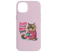 Carcasa para iPhone 14 Plus Cute Coffee Latte Art Gift for Mom Cafe Energy Cat Lover