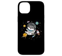 Carcasa para iPhone 14 Plus Cute Funny Kawaii Cartoon Kids Astronaut Space Raccoon Lover