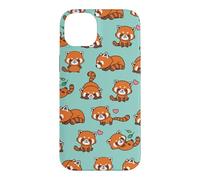 Carcasa para iPhone 14 Plus Cute Funny Kawaii Womens Girls Kids Red Panda Lover Pattern
