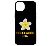 Carcasa para iPhone 14 Plus Cute Hollywood USA Tropical Yellow Frangipani Aesthetic Art