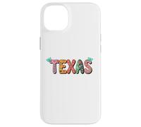 Carcasa para iPhone 14 Plus Cute Vintage Boho Texas State Floral Bubble Women and Girls