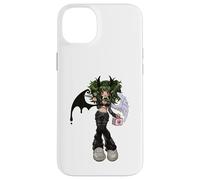 Carcasa para iPhone 14 Plus Dark Angel Demon EMO Baddie Grunge Y2K Gótico Nursecore