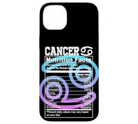 Carcasa para iPhone 14 Plus Datos Nutricionales del Cáncer Signo del Zodíaco Astrología Azul Púrpura