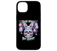 Carcasa para iPhone 14 Plus Dead Inside But Hoppy Skull Bunny Pastel Goth Easter