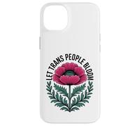 Carcasa para iPhone 14 Plus Deja Que Las Personas Trans florezcan - Vibrant Pride Ally Flower Pretty