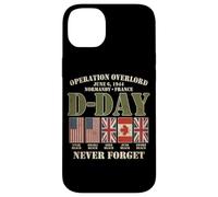 Carcasa para iPhone 14 Plus Día D 6 de Junio de 1944 Normandía Francia Nunca Olvides Que se desvaneció