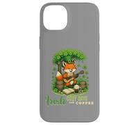 Carcasa para iPhone 14 Plus Día de San Patricio Irish Cozy Days - Lindo músico Fox Art