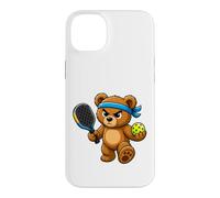 Carcasa para iPhone 14 Plus Diadema de Oso de Peluche para Jugador de Pickleball