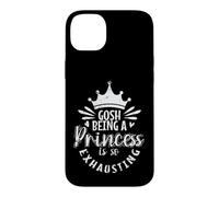 Carcasa para iPhone 14 Plus Dios, ser una Princesa es Tan agotadora Fatiga Real