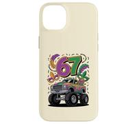 Carcasa para iPhone 14 Plus Diseño de Carnaval de Mardi Gras Monster Car Truck 67