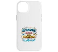 Carcasa para iPhone 14 Plus Diseño de Cita Divertida de No Thoughts Just Surviving