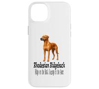 Carcasa para iPhone 14 Plus Diseño de Mascota de Perro Rhodesian Ridgeback con Coraje en el corazón