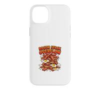 Carcasa para iPhone 14 Plus Diseño Divertido de Bacon Stack Overflow para desayunar