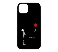 Carcasa para iPhone 14 Plus Diseño gráfico humorístico de Esqueleto con Globo Rojo