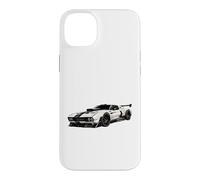Carcasa para iPhone 14 Plus Diseño Retro de hipercoche de fuselaje Ancho, Muscle Car, Carreras callejeras