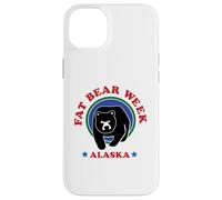 Carcasa para iPhone 14 Plus Diseño Retro de los años 90 de la Semana de Fat Bear de Alaska, celebra Osos Fuertes