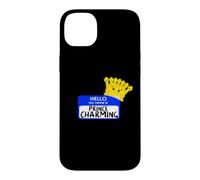 Carcasa para iPhone 14 Plus Disfraz de Halloween fácil con Texto en inglés «My Name Is Prince»