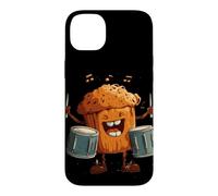 Carcasa para iPhone 14 Plus Disfraz de Pastel de Muffin de Tambor para Cupcakes y Tambores horneados