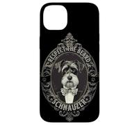 Carcasa para iPhone 14 Plus Distinguido Schnauzer Vintage Barbudo Caballero