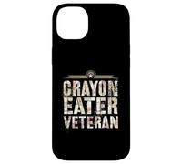 Carcasa para iPhone 14 Plus Divertida Broma de Crayon Eater Veteran Corps Team Military Our Troop