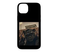 Carcasa para iPhone 14 Plus Divertida Mascota de Panther Student para Selfies Vintage para el Día del Juego