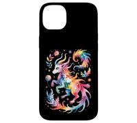 Carcasa para iPhone 14 Plus Divertidas Criaturas mágicas Acuarela Salpicadura Abstracto