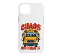 Carcasa para iPhone 14 Plus Divertido Conductor de autobús Escolar Coordinador Profesional de Caos