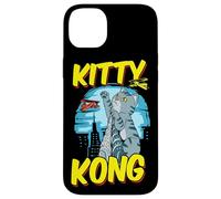 Carcasa para iPhone 14 Plus Divertido Kitty Kong Peluche Monstruo Gatito Gato Atigrado