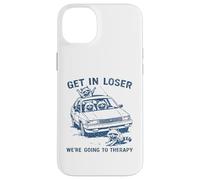 Carcasa para iPhone 14 Plus Divertido Mapache Entrar en Perdedor Vamos a Terapia sarcástica