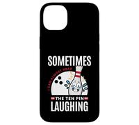 Carcasa para iPhone 14 Plus Divertido Regalo de Bolos Sometimes I Hear Ten Pin Laughing